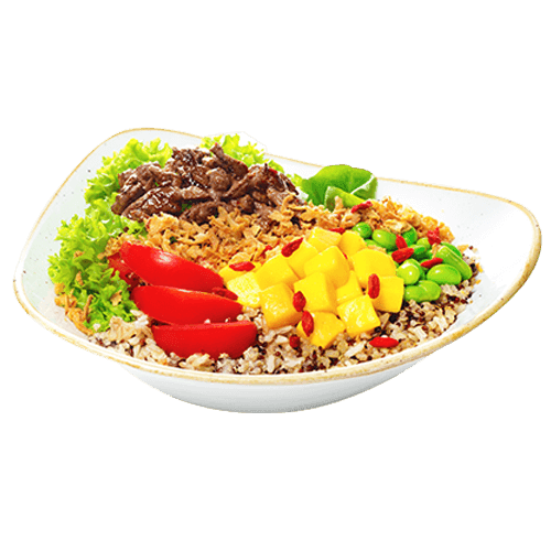 Crunchy Bowl (wählen Sie zwischen Beef und Chicken)