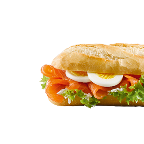 Räucherlachs-Baguette
