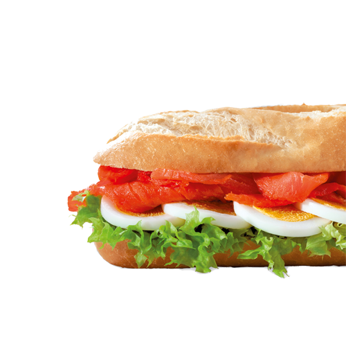 Alaska-Seelachs-Ei-Baguette
