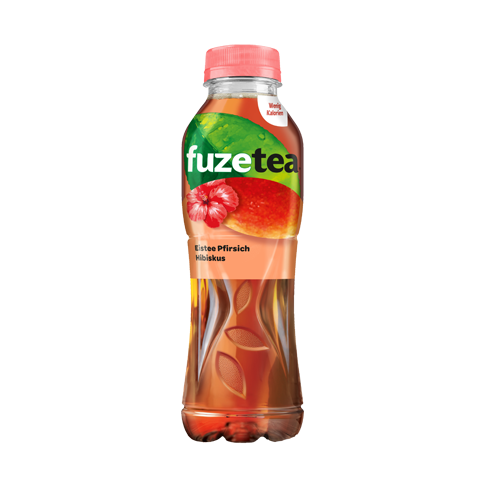 fuzetea 0,5l - Schwarztee Pfirsich Hibiskus