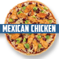 Pizza Mexican Chicken (scharf)