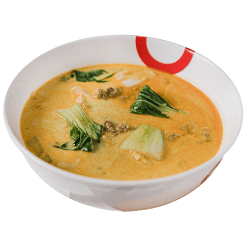 Flying Noodles with Coconut Curry and Minced Meat