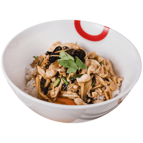 Rice Bowl with Chicken and Ginger