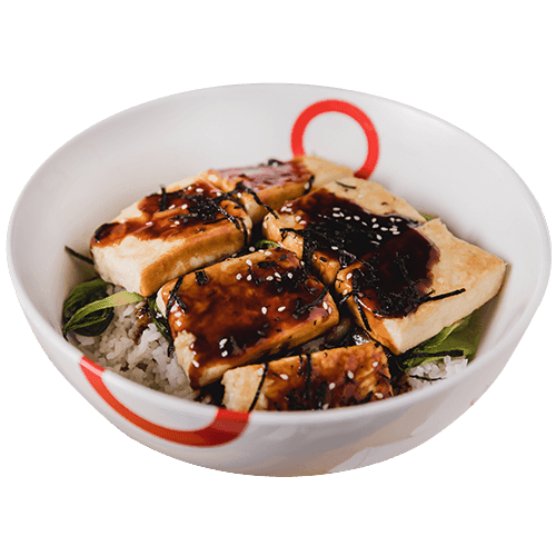 Rice Bowl with Tofu and Pak Choi