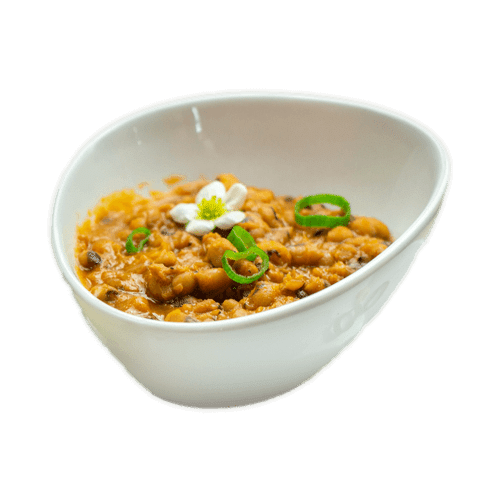 Schwarzaugenbohnen mit einer Beilage nach Wahl (vegan, pikant)