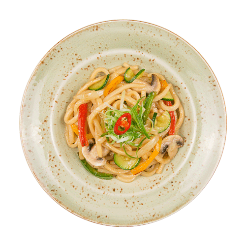 Gebratene Udon - Gemüse (pikant)