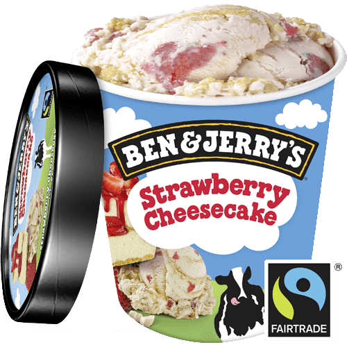 Ben & Jerry's Strawberry Cheesecake Eis 500 ml