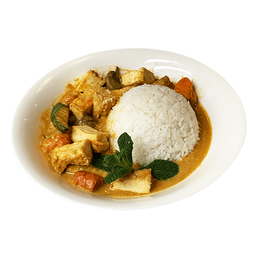 Curry sauce with vegetables and tofu (vegan)