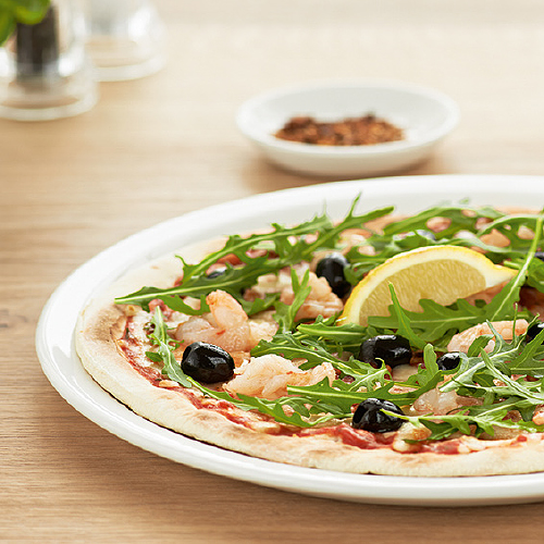Pizza Gamberetti e Rucola