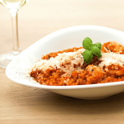 Risotto Pomodoro e Gamberetti