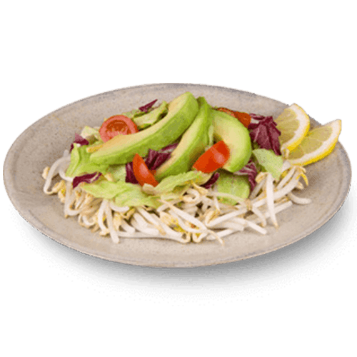 Avocado-Sojasprossen Salad (vegan)