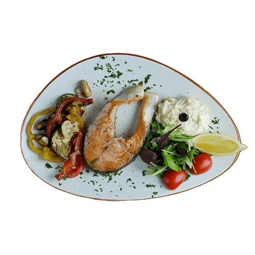 Grilled salmon fillet