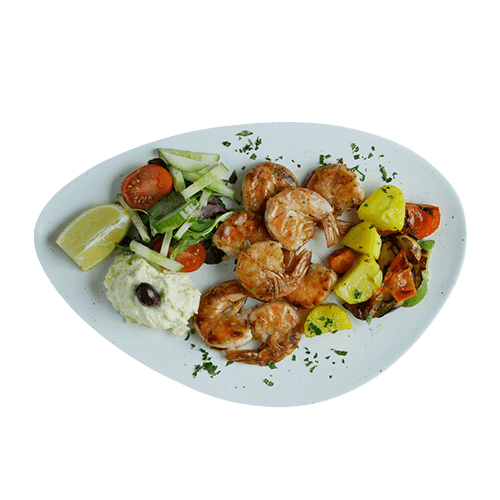 Grilled scampi