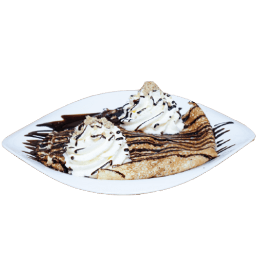 Pancakes with Nutella and walnuts (2 pieces)