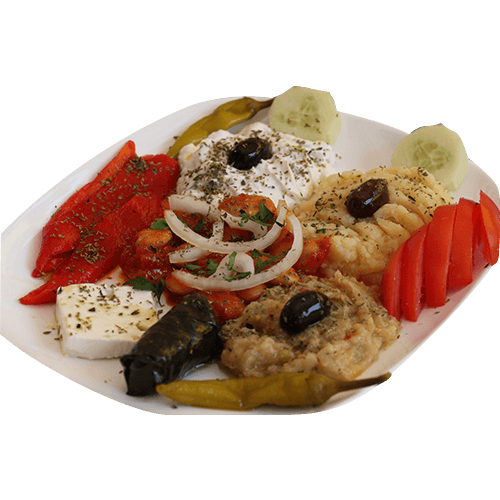 Kalte Vorspeisenplatte (für 1 Person, vegetarisch)