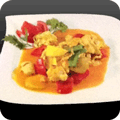 Chicken with fresh mango