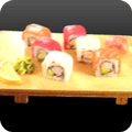 Rainbow Maki (6 pieces)