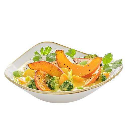 Yellow Kürbis Curry (vegan)