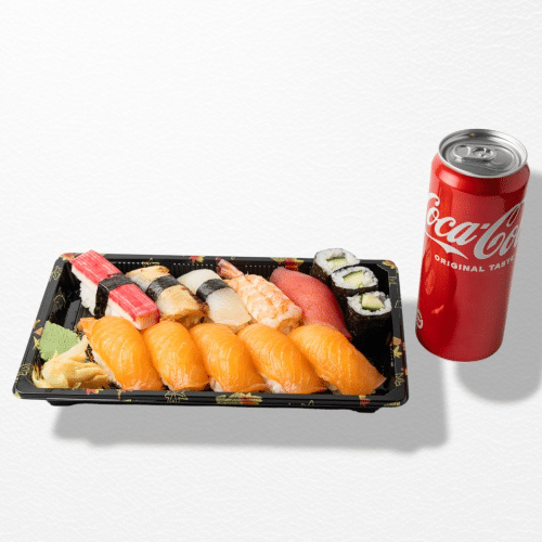 Sushi Set (groß) + Coca-Cola 0,33l