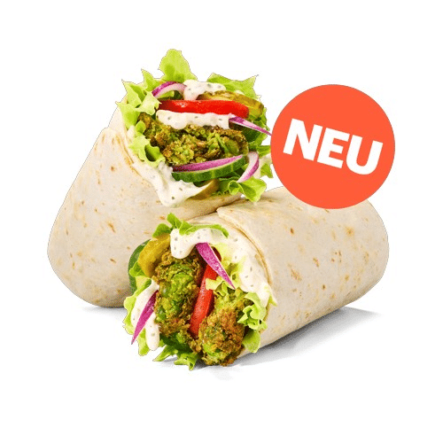 Smashed Falafel Wrap