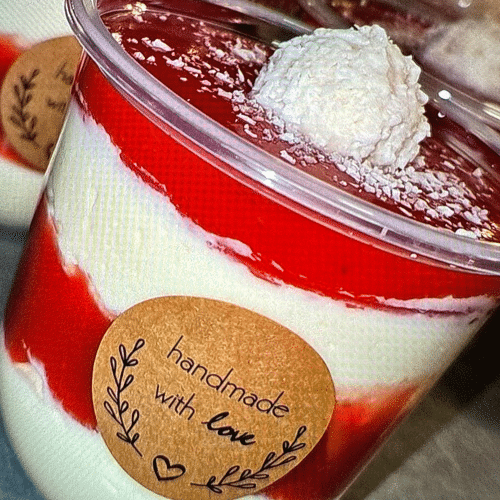 Cremige Erdbeere mit Raffaello