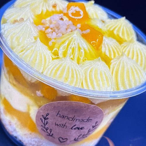 Pfirsich Dessert mit Cremige Vanille