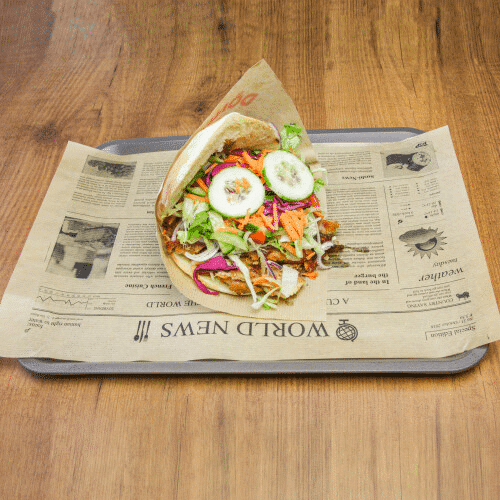 Kebab mit extra Fleisch (Huhn)