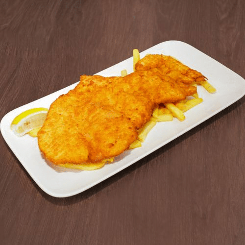 Gebackenes Hühnerschnitzel Sandwich