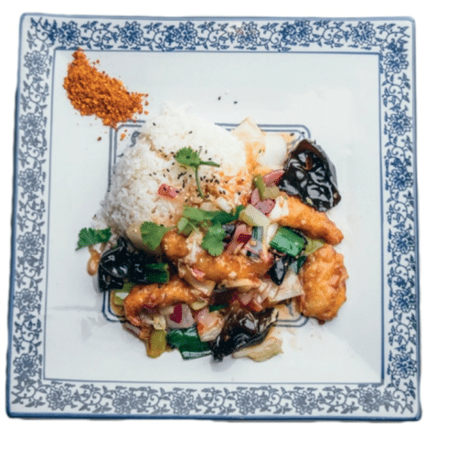 Wok mit Hühnerfleisch