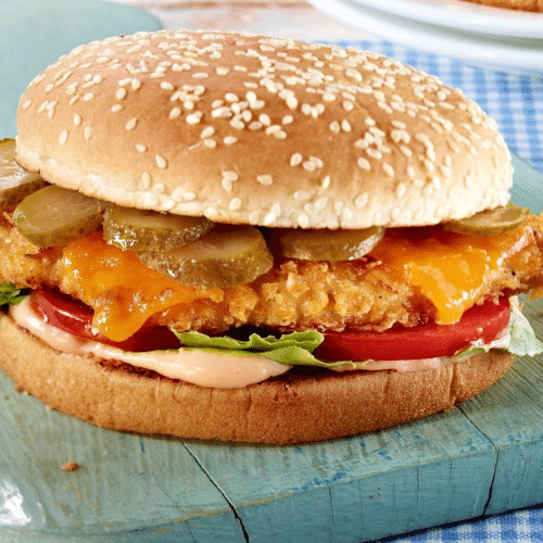Hühnerschnitzel-Burger