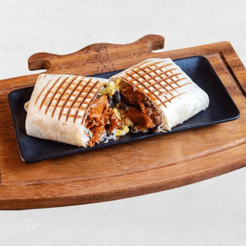 Pulled Beef Burrito (vegan)