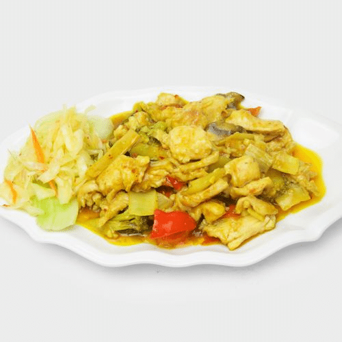 Curry-Hühnerfleisch (scharf)