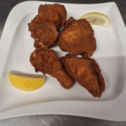 1/2 Backhuhn mit Kartoffelsalat