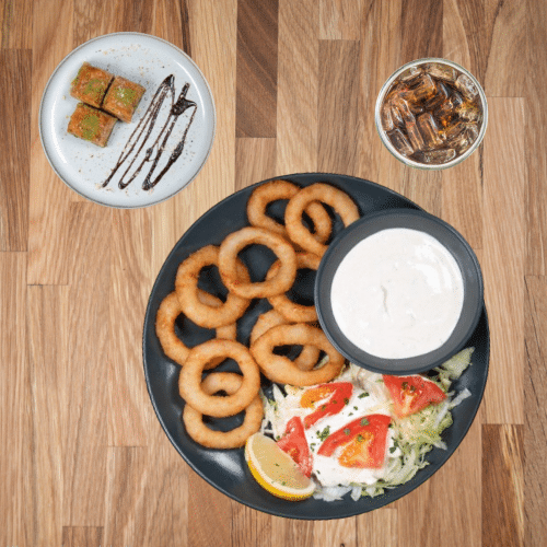 Menü 9 - gebackene Calamari