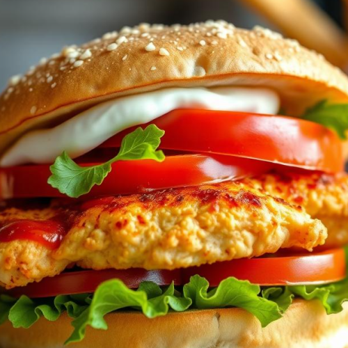 Veggie Chicken Burger