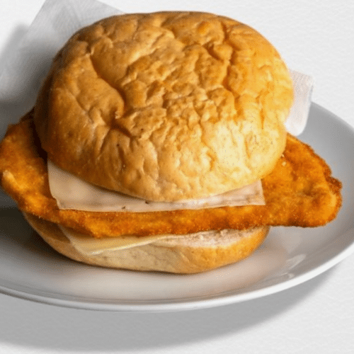 Schnitzelburger mit Käse