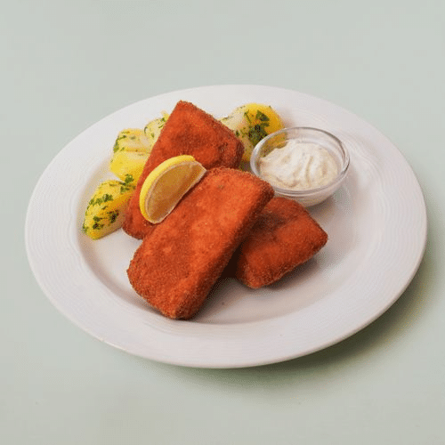 Gebackener Leberkäse