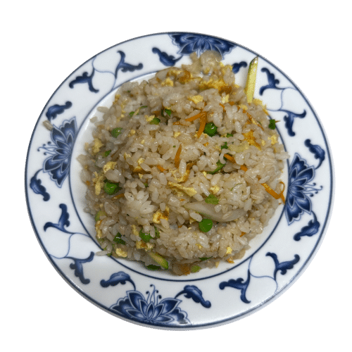 Gebratene Reis mit Eier und Gemüse