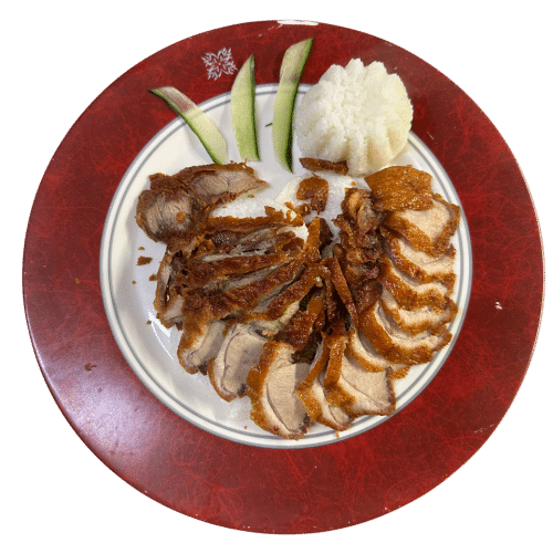 Halbe Knusprige Ente mit Knoblauch Sauce