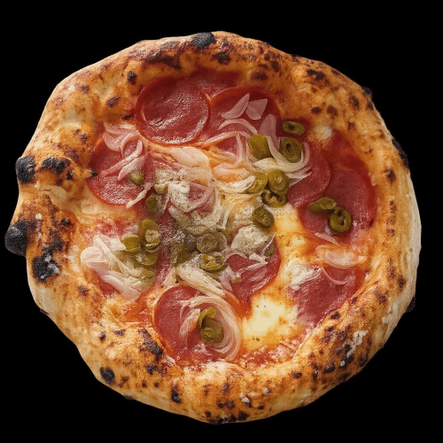 Pizza Arrabiata (scharf)