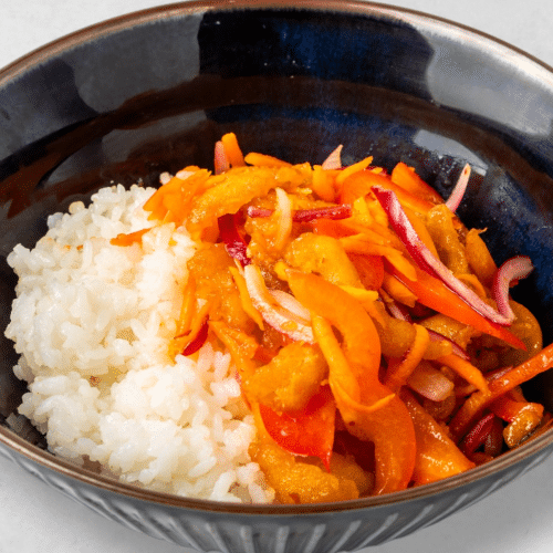 Gan Bian Hühnerfleisch (süß-sauer-scharf)