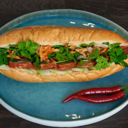Baguette mit Garnele und Advocado