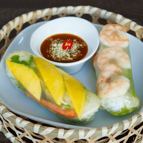 Sommerrolle mit Avocado (vegan)