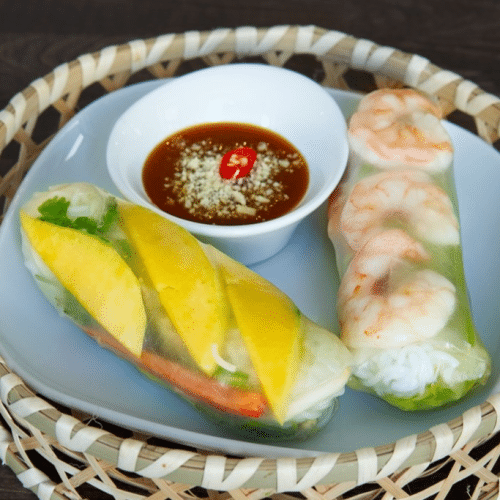 Sommerrolle mit Räucherlachs