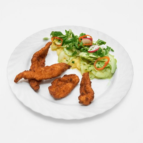 Gebackene Bruststreifen