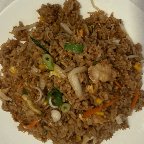 Gebratener Reis mit Hühnerfleisch