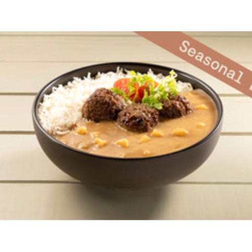 COZY MARONI CURRY with BIO BEEF BALLS