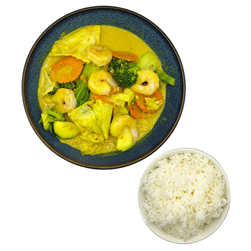 Curry mit Garnelen