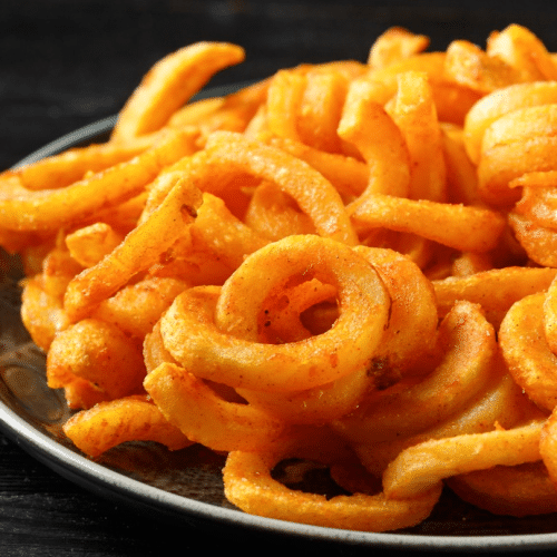 Lockige Pommes frites