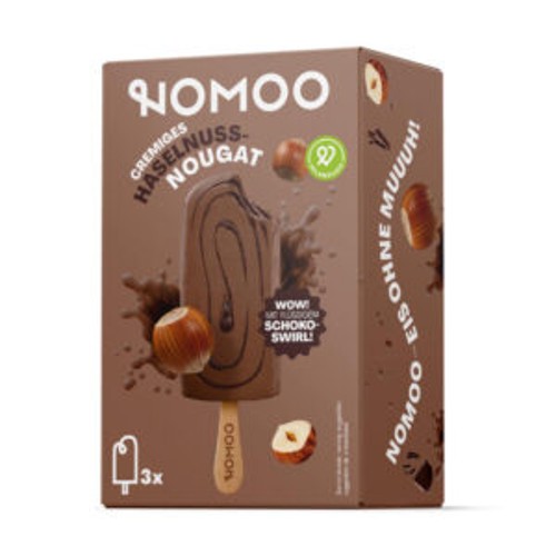 Nomoo Haselnuss-Nougateis, 195g